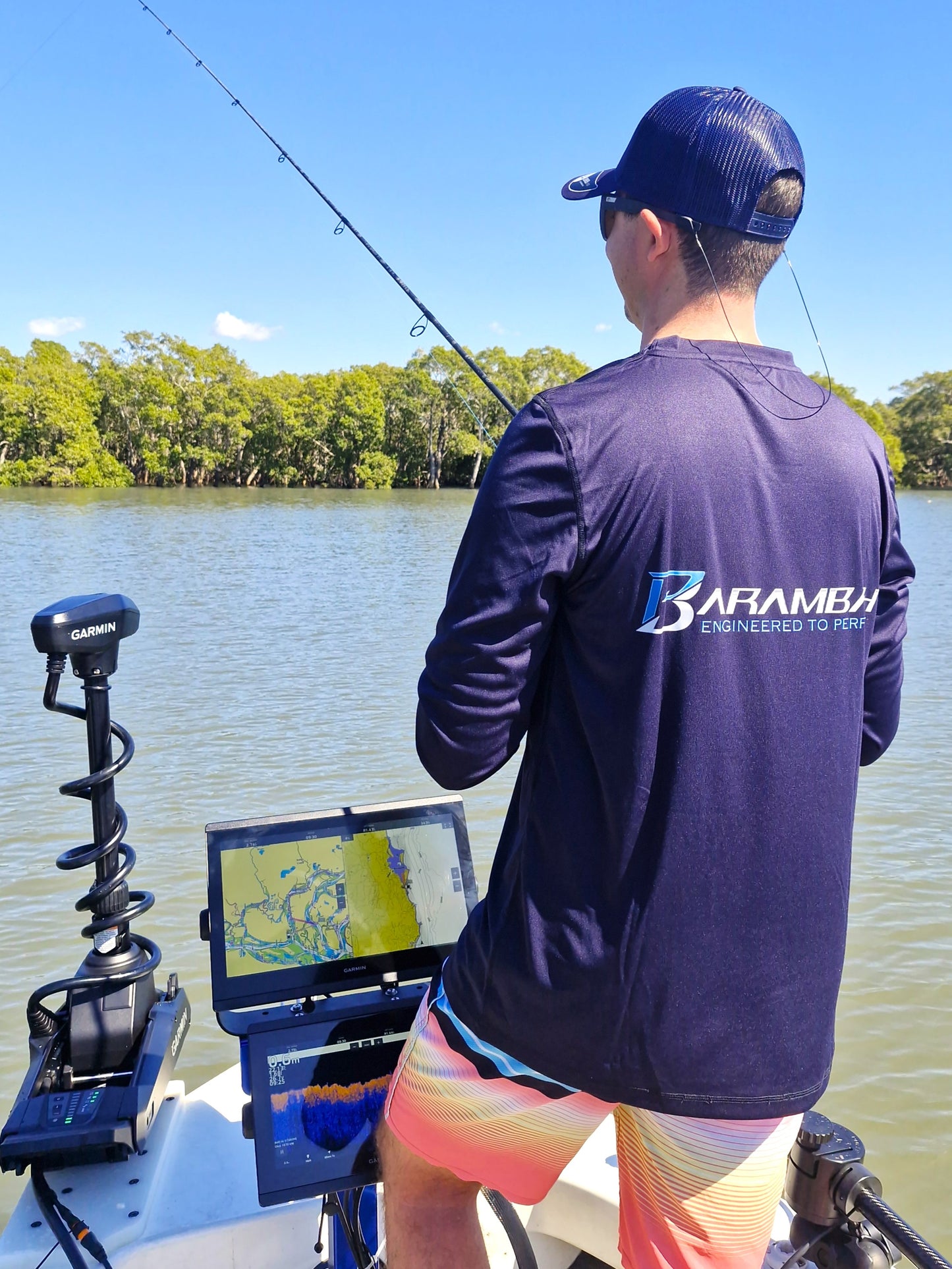 Barambah Fishing Shirt - Crew Neck Price Drop!